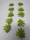 LEGO 42949 Plant Leaves 6x5 Lime Finger Leaf Swordleaf O Clip Lot Of 10