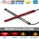 Motorcycle Strip 48-LED Running Stop Brake Signal Turn Tail Light  Universal 2Pc