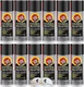 Fluid Film AS11B Black Undercoating Protection Rust Inhibitor Spray Can 12-Pack