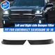 Black For 2016-18 Chevrolet Silverado 1500 Front Bumper Filler Panel Left+Right