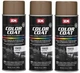 SEM COLOR COAT SADDLE TAN Vinyl Spray Auto Paint 12 oz. SEM 15033 (3 Pack)