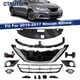 Radiator Cover Bumper Bracket Trim Grille Fog Lamp Set Fits 16-18 Nissan Altima