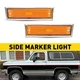 Front Side Marker Light Lens Set for 81-91 Chevrolet GMC Suburban K1500 K10 K20