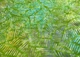 WILMINGTON BATIKS STYLIZED PUZZLE #22189-749 PALM LEAF-LIME GREEN- BY THE YARD