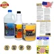 KBS Fuel Tank Sealer Kit - Universal Fit, 25 Gal, Rust & Pinhole Repair