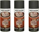 Pack of 3 Rust-Oleum Oil Based Rust Reformer Sprays Automotive Flat Black Finish