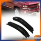 1Pair Front Upper Bumper Filler Panel Fit For Chevrolet Silverado 1500 2016-2018