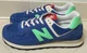 New Balance 574 Blue Agate Lime Leaf  Men's 10 / Women's 11.5