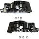Pair Bumper Face Bar Retainers Brackets Braces Mounting Kit Set of 2 Upper