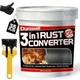 Duraxell Rust Converter Paint for Metal, 3-in-1 35 Fl Oz (Pack of 1), Black 