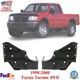 Set of 2 Front Bumper Brackets Kit Side Support For 1998-2000 Toyota Tacoma 4WD