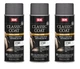 SEM 17103 Classic Coat For GM Dark Gray Car Vinyl, Leather Interior Paint (3/PK)