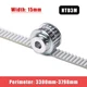 Timing Belt HTD3M Perimeter 3300-3798mm Width 15mm PU Built-in Steel Wire Belt