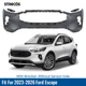 Primed Upper Front Bumper Cover For 2023-2026 Ford Escape Without Sensor Holes