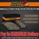 FITS 2004 2005 2006 BMW 525I AUTO Ceramic Brake Pads F+R