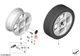 4x Genuine MINI JCW F65 F66 U25 Cooper C S Countryman D Hub cap 36135A58E10