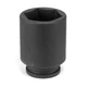Grey Pneumatic 3040D 3/4" Drive x 1-1/4" Deep Length Impact Socket, 6 Point