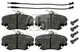Front axle Febi Bilstein 16191 brake pad set, disc brake for Dacia, Nissan,