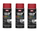 SEM 15363 Color Coat Portola Red Spray Paint Aerosol Can 12 oz. (3 Pack)