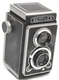 SEM Semflex Standard for 120 film TLR 6x6 w. Berthiot 4.5/75mm NOTTESTED