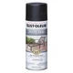 1 PC Rust-Oleum '7220830 Textured Spray Paint, Black, Textured, Solvent, 12