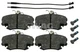 Swag 60 91 6191 brake pad set, disc brake for, Dacia, Nissan, Renault