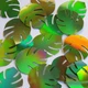 Philodendran Leaf Sequin 1.5" Lime Green Lazersheen Reflective Metallic Pailette