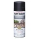 RUST-OLEUM 7220830 Spray Paint,Black,12 oz. 2CED6