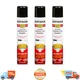 3pk Rust-Oleum Stops Rust Turbo Gloss Black Spray Paint, 24 oz Protective Enamel