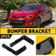 For Toyota Corolla 2014-2016 Bumper Support Bracket Plastic Hold Mount Front 2PC