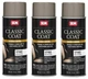 SEM 17163 Classic Coat Medium Dark Pewter for Interior Vinyl & Leather (3 Pack)