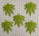 Lego Lime Green 6x5 Sword Leaf Tree Element x5