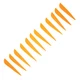 Safari Choice Arrow Fletching 3" Plastic Vane, 15pc pack (Orange)