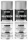 SEYMOUR Hi-Tech Engine Enamel Aerosol Spray Paint CHROME ALUMINUM 12oz US 2/cans
