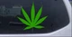 Marijuana Pot Leaf Car or Truck Window Laptop Decal Sticker