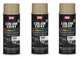 SEM Paint Carpet Plastic Vinyl Flat Light Buckskin Aerosol 15093 (3 Pack)