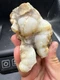 Fossilized Indiana Geode Quartz Crystal  Agate crinoid calyx 1,770 Carats