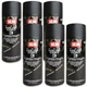 SEM Color Coat 3 Satin Black 12oz Aerosol Flexible Interior Paint 6Pk