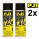 2x PJ1 coatings 500F degree heat Fast GLOSS Black Engine Motor Case Paint 11oz