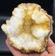 Fossilized Indiana Geode Quartz Citrine Cracked Agate crinoid calyx 1,394 Grams