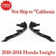 New Front Bumper Bracket For 2010-2014 Honda Insight Left & Right Side Set 2pcs