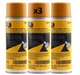 CATERPILLAR YELLOW PAINT AEROSOL 458-9587 - 590-0196 GENUINE CAT 4C4200 (3 PACK)