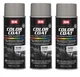 SEM 15393, Medium Gray, Color Coat Vinyl Paint, Aerosol (3 Pack)