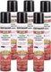 Rust-Oleum Turbo Spray Paint 6 Pack, 24 Oz Gloss Black, Stops Rust