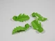 LEGO 4 Lime Green 1x1 Curved Leaf Plants Minifig P11