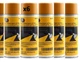 6 PACK OF CATERPILLAR YELLOW PAINT AEROSOL 458-9587- 590-0196 GENUINE CAT 4C4200