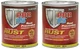 Por 15 45004 Rust Preventive Paint Permanent Coating Gloss Black 2 Quart Cans