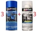 6 Cans Cobalt Blue Dupli-Color Custom Wrap Wet Look Step 1 Prep/Step 2