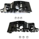 Set of 2 Bumper Face Bar Retainers Front Left-and-Right Upper for Chevy Pair