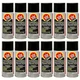 Fluid Film AS11B Black Undercoating Protection Rust Inhibitor Spray Can 12-Pack